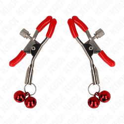 pince à meton double cloche rouge rouge 6 cm