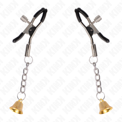 pinces à télémon pendentif cloche or 6 cm