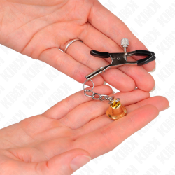 pinces à télémon pendentif cloche or 6 cm