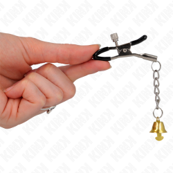 pinces à télémon pendentif cloche or 6 cm