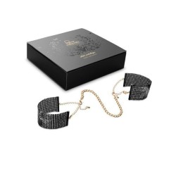 désir métallique menottes en maille métal noir