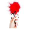 duster de marabou rouge