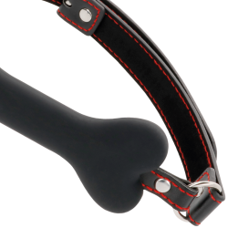 bâillon en silicone noir