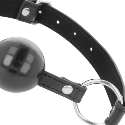 bâillon boule noire