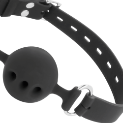 bton en silicone respirant noir
