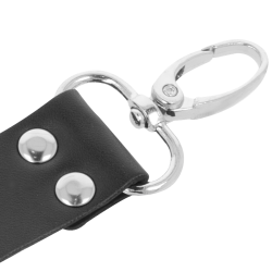 menottes en cuir pour pieds et mains noir
