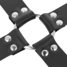 menottes en cuir pour pieds et mains noir