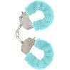 manchettes furry fun bondage bleu