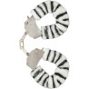 manchettes furry fun bondage zèbre