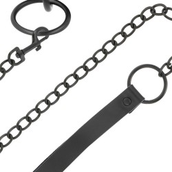 collier noir avec chaîne