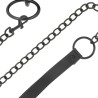 collier noir avec chaîne