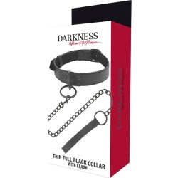 collier noir avec chaîne