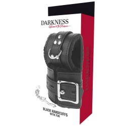 menottes bdsm doublées noires