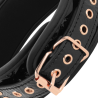 black edition premium collier en cuir vegan