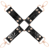 black edition cravate en cuir vegan