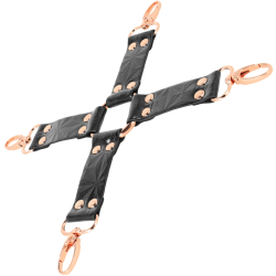 black edition cravate en cuir vegan