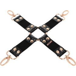 black edition cravate en cuir vegan
