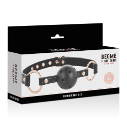 black edition ball gag cuir vegan