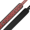 collier en cuir végan premium édition rouge avec doublure en néoprène