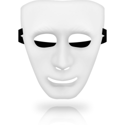 masques masque blanc taille unique