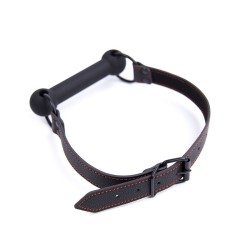 bâillon en os avec sangle pu