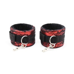 menottes en velours avec ruban en nylon