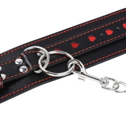 menottes incrustées coeur