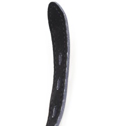 bâillon balle en silicone avec ceinture en cuir (cadenas inclus)