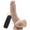 gode 20,5 cm avec billes vibrateur skin