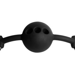 bâillon à boule en silicone respirant