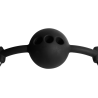 bâillon à boule en silicone respirant