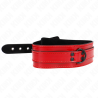 collier ajustable rouge vin 37,5-49,5 cm x 5 cm