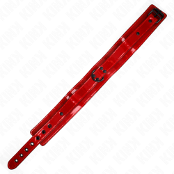 collier ajustable rouge vin 37,5-49,5 cm x 5 cm