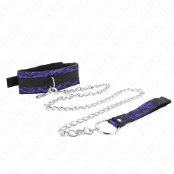 collier court en dentelle de velours avec ceinture 105 cm avec garniture en nylon 44 x 5,5 cm