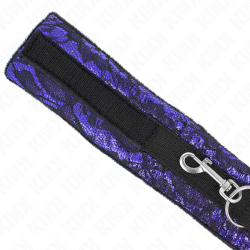 collier court en dentelle de velours avec ceinture 105 cm avec garniture en nylon 44 x 5,5 cm