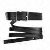 collier avec ceinture 116 cm bracelet noir ajustable 32-50 cm x 8 cm