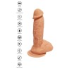 peau de gode vibrant en silicone
