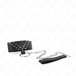 collier avec ceinture 65 cm avec rivet v réglable 36-43 cm x 5 cm
