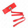 collier avec laisse 116 cm avec clous argentés modèle 4 rouge ajustable 40-48 cm x 6 cm