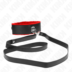 collier avec ceinture 116 cm avec bracelet en cuir rouge ajustable 40-48 cm x 6 cm