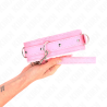 collier avec laisse 65 cm avec restrictions rose 36-42 cm x 5,5 cm