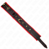 collier avec bracelet imitation cuir éponge modèle 2 réglable 37-54 cm x 3 cm