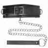 collier avec bracelet imitation cuir éponge modèle 3 réglable 37-54 cm x 3 cm