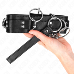 collier esclavage 3 anneaux avec sangle 80 cm 53 x 5 cm