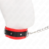 collier modèle basic avec laisse 65 cm modèle 3 rouge 53 x 5 cm