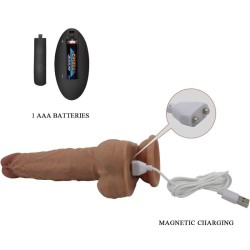 gode en silicone jonathan 3 vibrations + 3 mesures dinsertion télécommande 21 cm
