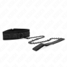 collier modèle basic avec laisse 77 cm modèle 5 ajustable 34-54 cm x 5 cm