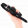 bâton entierement silicone 55 x 2 cm avec boule 4,5 cm taille m noir ajustable 35-51 cm