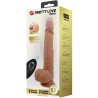 gode en silicone jonathan 3 vibrations + 3 mesures dinsertion télécommande 21 cm