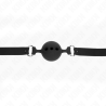 bâton entierement silicone 55 x 2 cm avec boule de 5 cm taille l noir ajustable 35-51 cm